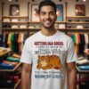 Cat Getting Old Sucks I Used To Wake Up Feeling Like A Million Bucks Bounched Check T-Shirt