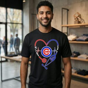 Chicago Cubs Stethoscope Heartbeat It’s A Work Of Heart 2026 T-Shirt