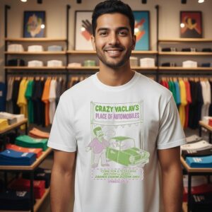 Crazy Vaclav’s Place Of Automobiles Simpsons T-Shirt