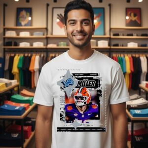 Detroit Lions Pick Blake Miller No. 17 NFL Draft 2026 T-Shirt