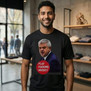Detroit Red Wings Todd Mclellan Play Fucking Hockey T-Shirt