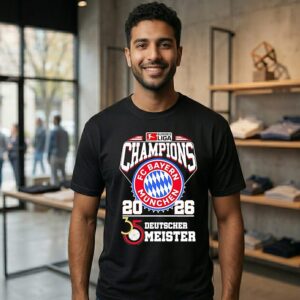 Fc Bayern Munich 35 Deutscher Meister 2026 Bundes Liga Champions T-Shirt
