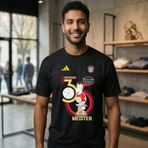 Fc Bayern Munich Deutscher Meister 2026 35th Bundes Liga Trophy T-Shirt