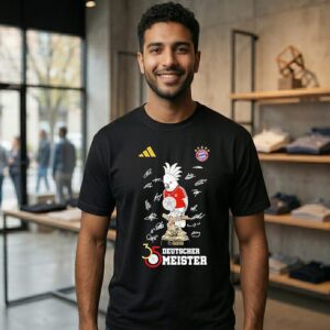 Fc Bayern Munich Meisterinnen 2026 Signatures Trophy T-Shirt