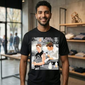 Fernando Mendoza Receiving Las Vegas Raiders Tattoo From Tom Brady T-Shirt