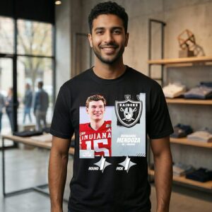 Fernando Mendoza Round 1 Pick 1 Las Vegas Raiders NFL Draft 2026 T-Shirt