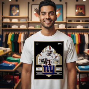 Francis Mauigoa 10 New York Giants NFL Draft 2026 T-Shirt