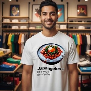 Japangeles Little Tokyo Los Angeles Natto Gohan T-Shirt