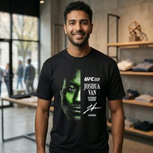 Joshua Van Ufc 328 Flyweight Champions Signature T-Shirt