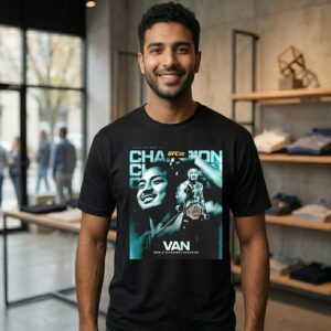 Joshua Van Ufc 328 World Flyweight Champion T-Shirt