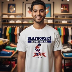 Juraj Slafkovsky 20 Lw Montreal Canadiens Hockey 16-Bit T-Shirt