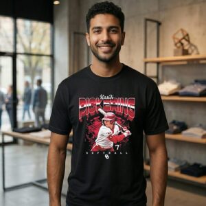 Kasidi Pickering 7 Oklahoma Sooners Softball Graphic T-Shirt