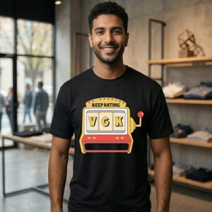 Keep Hating Vgk Casino Slot Flat T-Shirt