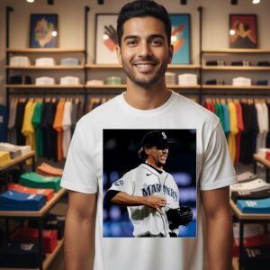 Mariners’ Logan Gilbert Pitcher Catches Ball In T-Shirt