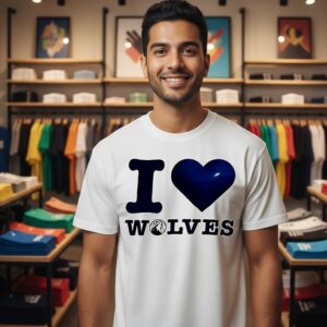Minnesota Timberwolves I Love Wolves Graphic T-Shirt