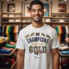 Montana State Bobcats Champions Wear Gold Gold Rush 2026 T-Shirt