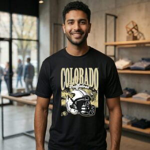 NCAA Football Colorado Buffaloes Vintage Helmet T-Shirt