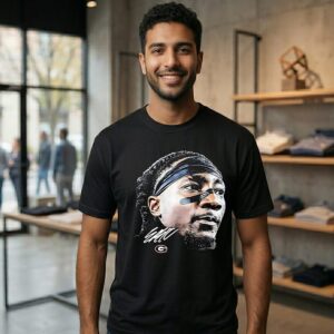 NCAA Football Georgia Bulldogs Ellis Robinson Iv Game Face Signature T-Shirt