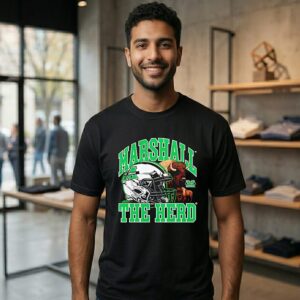 NCAA Football Marshall Thundering Herd Vintage Helmet T-Shirt