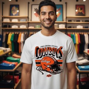 NCAA Football Oklahoma State Cowboys Vintage Helmet T-Shirt