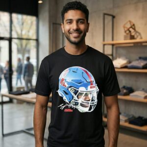 NCAA Football Ole Miss Rebels Suntarine Perkins Game Face Signature T-Shirt