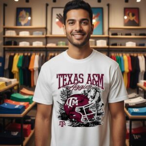 NCAA Football Texas A&m Aggies Vintage Helmet T-Shirt