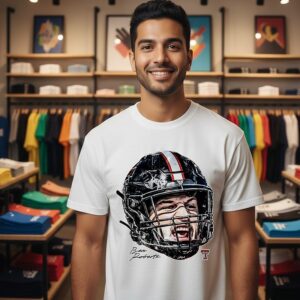 NCAA Football Texas Tech Red Raiders Ben Roberts Game Face Signature T-Shirt