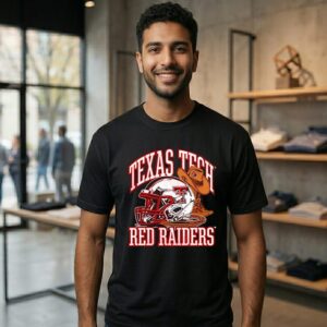 NCAA Football Texas Tech Red Raiders Vintage Helmet T-Shirt