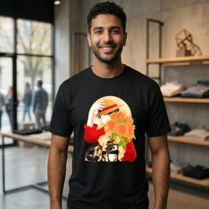 One Piece Monkey D. Luffy Sun Flower Pirate T-Shirt