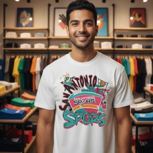 San Antonio Spurs Basketball ’73 Hardwood Classics T-Shirt