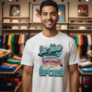 San Antonio Spurs Hardwood Classics Retro Vibe T-Shirt