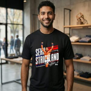 Sean Strickland Ufc Fighter Signature Graphic T-Shirt