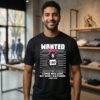 Sheep Mugshot Wanted I Once Was Lost But Now I Am Found Luke 15 10 T-Shirt
