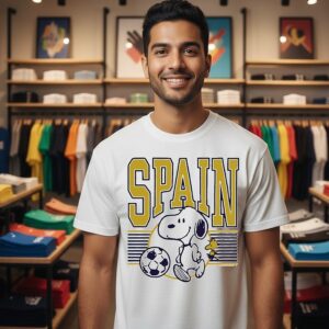 Snoopy And Woodstock X Spain Soccer World Cup 2026 T-Shirt