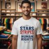Stars Stripes And Human Rights Graphic T-Shirt