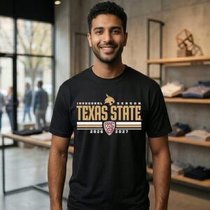 Texas State Bobcats University 2026-2027 Pac-12 Inagural Season T-Shirt