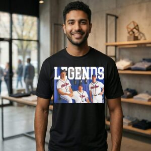 The Big Three Atlanta Braves Baseball 1993-2002 T-Shirt