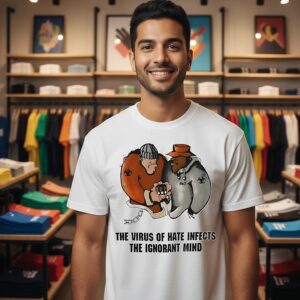 The Virus Of Hate Infects The Ignorant Mind 90s Biohazard T-Shirt