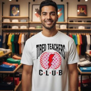 Tired Teachers Club Logo T-Shirt