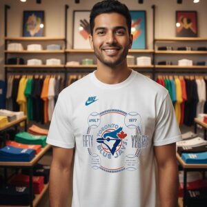 Toronto Blue Jays Nike 1977-2026 50th Season T-Shirt