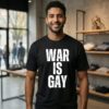 War Is Gay Text T-Shirt