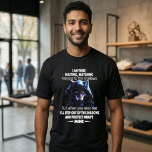 Wolf I Am There Waiting Watching Keeping To The Shadows But When You Need Me T-Shirt