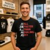 22 320 9mm 40 45 All Faster Than Dialing 911 T-Shirt