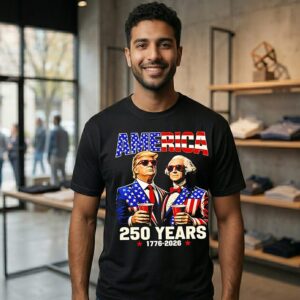250 Years 1776-2026 America Anniversary Trump Washington T-Shirt