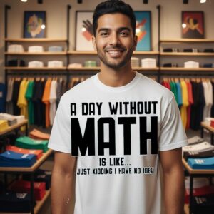 A Day Without Math Is Like Just Kidding I Have No Idea T-Shirt