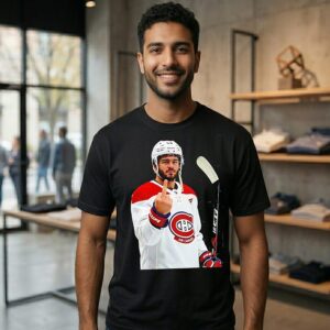 Alex Newhook Montreal Canadiens NHL Hockey Middle Finger T-Shirt