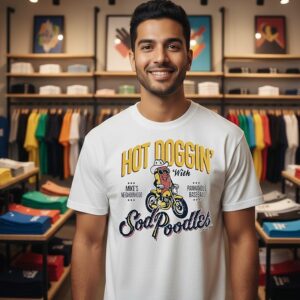 Amarillo Sod Poodles Wiener Wedneday Hot Doggin’ T-Shirt