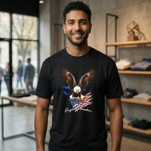 American Eagle Of Freedom Fire T-Shirt