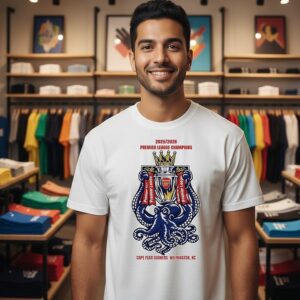 Arsenal 2025 2026 Premier League Champions Cape Fear Gooners Wilmington Nc T-Shirt