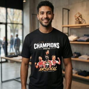 Arsenal Premier League Champions 2025-26 The North London Era T-Shirt